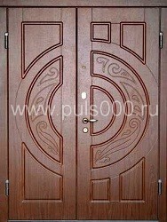 Металлическая двухстворчатая дверь c МДФ ДВ-18, цена 33 700  руб.