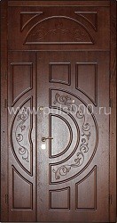 Двухстворчатая входная дверь ДВ-19 с массивом, цена 84 000  руб.