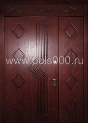 Входная двустворчатая дверь из МДФ с резьбой ДВ-21, цена 33 000  руб.