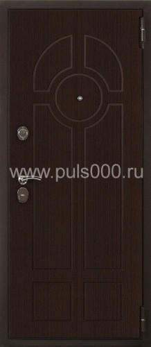 Входная дверь с ламинатом и тёмным МДФ LM-597, цена 37 000  руб.