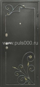 Стальная уличная дверь UL-914 порошковое напыление + ковка, цена 27 750  руб.