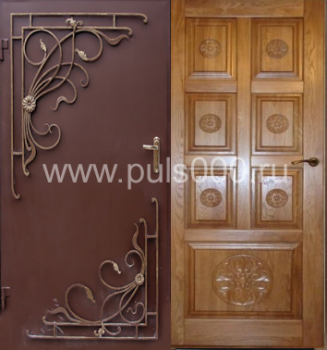 Уличная металлическая дверь UL-1189 с  утеплением, цена 25 875  руб.