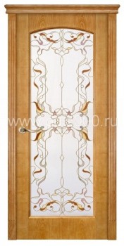 Входная дверь с витражом МДФ PLS-15, цена 30 200  руб.