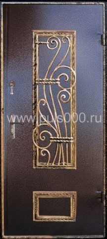 Входная дверь в квартиру металлическая FL-1005 с порошковым напылением + ковкой, цена 26 400  руб.