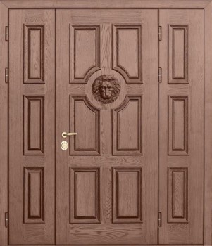 Эксклюзивная металлическая дверь с массивом EX-1273