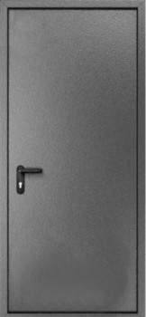 Однопольная металлическая дверь c порошковым напылением с двух сторон OP-1537