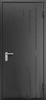 Однопольная входная дверь с порошковым напылением с двух сторон OP-1538
