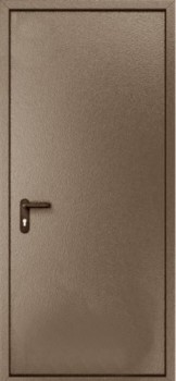 Однопольная металлическая дверь c порошковым напылением с двух сторон OP-1539, цена 17 000  руб.