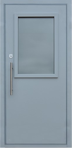 Металлическая однопольная дверь OP-1510 простой окрас с двух сторон, цена 18 000  руб.