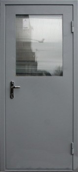 Однопольная металлическая дверь c простым окрасом с двух сторон OP-1515, цена 18 000  руб.