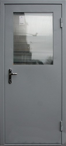 Металлическая однопольная дверь OP-1515 простой окрас с двух сторон, цена 18 000  руб.