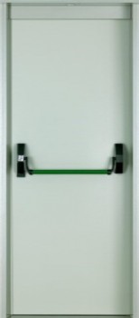 Однопольная входная дверь с простым окрасом с двух сторон OP-1516