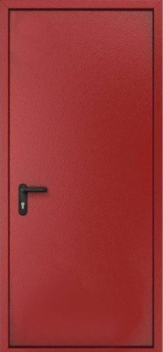 Металлическая однопольная дверь OP-1519 простой окрас и порошковое напыление, цена 17 000  руб.