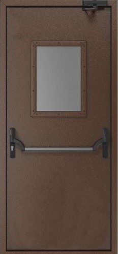 Металлическая однопольная дверь OP-1523 простой окрас и порошковое напыление, цена 19 000  руб.