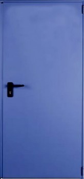 Однопольная входная дверь c простым окрасом и порошковым напылением OP-1529, цена 19 000  руб.