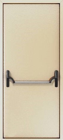 Металлическая однопольная дверь OP-1534 порошковое напыление с двух сторон, цена 18 700  руб.