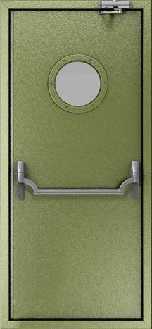 Металлическая однопольная дверь OP-1535 порошковое напыление с двух сторон, цена 18 700  руб.
