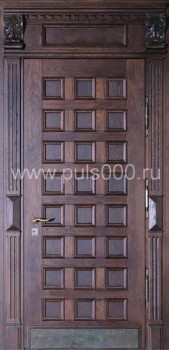 Металлическая дверь в коттедж KJ-1699 массив