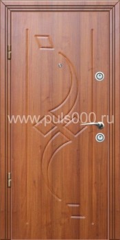 Металлическая дверь для коттеджа с МДФ KJ-1705