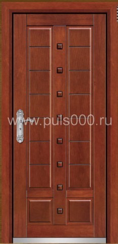 Металлическая дверь в коттедж с отделкой МДФ KJ-1706, цена 29 000  руб.