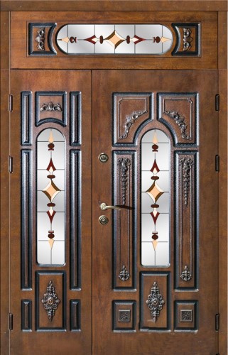 Металлическая дверь в коттедж KJ-1279 массив, цена 113 575  руб.
