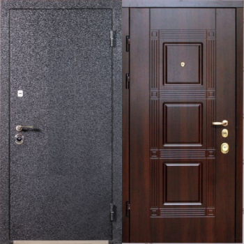 Входная дверь с шумоизоляцией c порошковым напылением и МДФ SH-1040