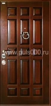 Металлическая дверь с шумоизоляцией c МДФ и массивом дерева SH-1056