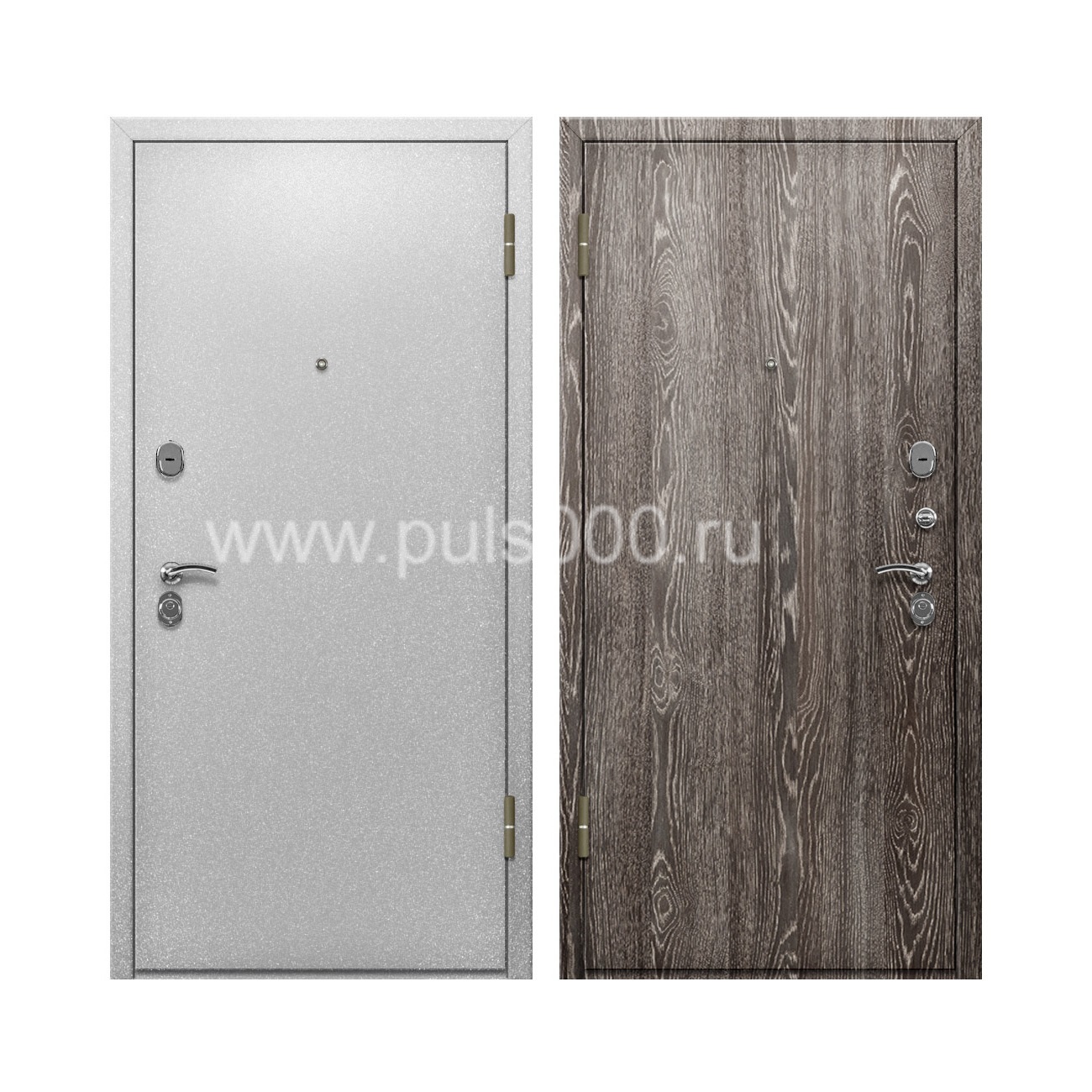 Входная дверь с порошковым напылением и ламинатом PR-59, цена 20 000  руб.