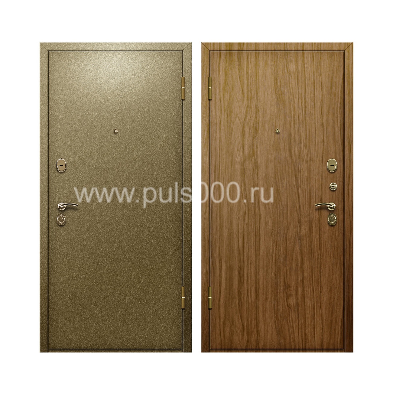 Входная дверь с порошковым покрытием и ламинатом PR-64, цена 20 000  руб.