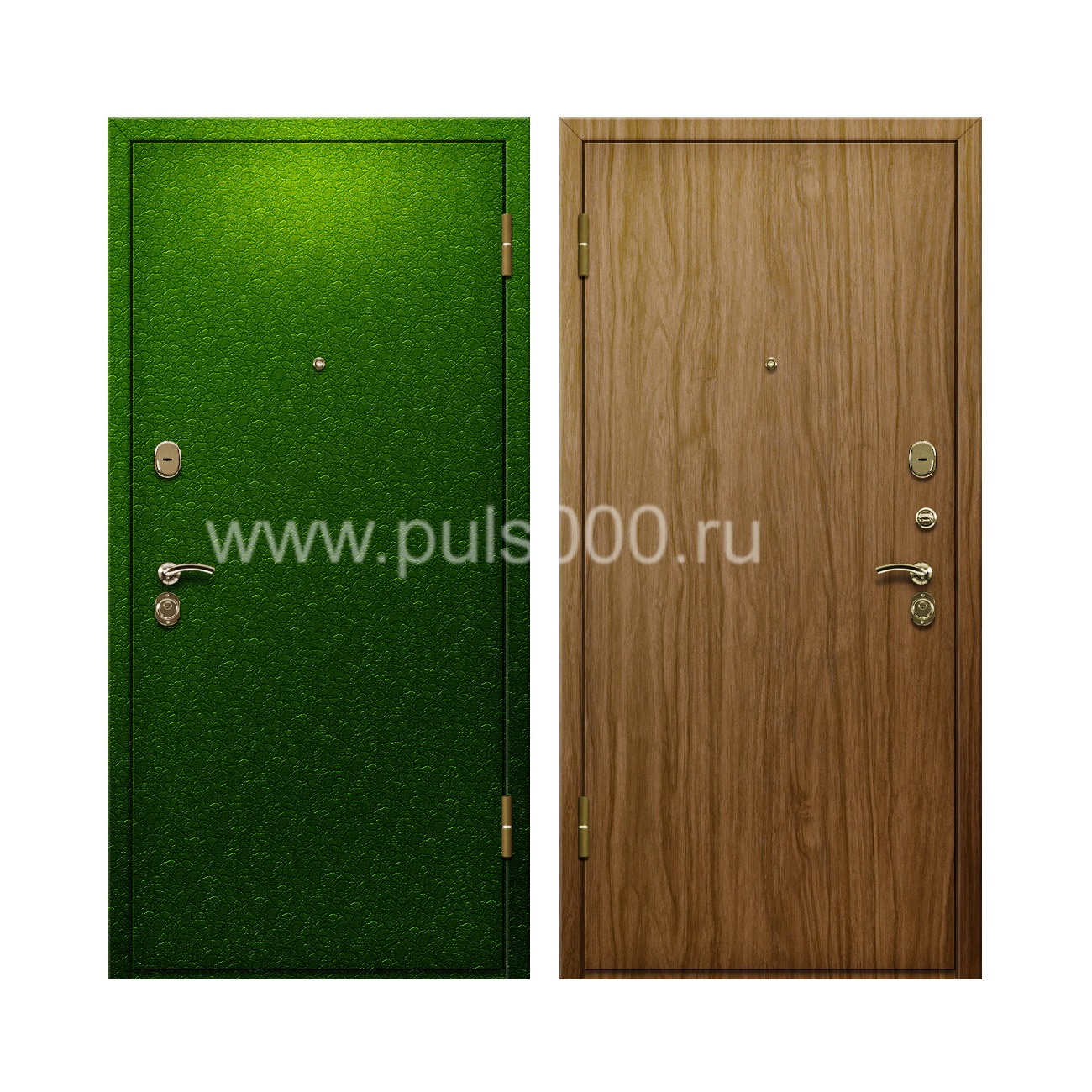 Входная дверь порошковый окрас + ламинат внутри PR-68, цена 20 000  руб.