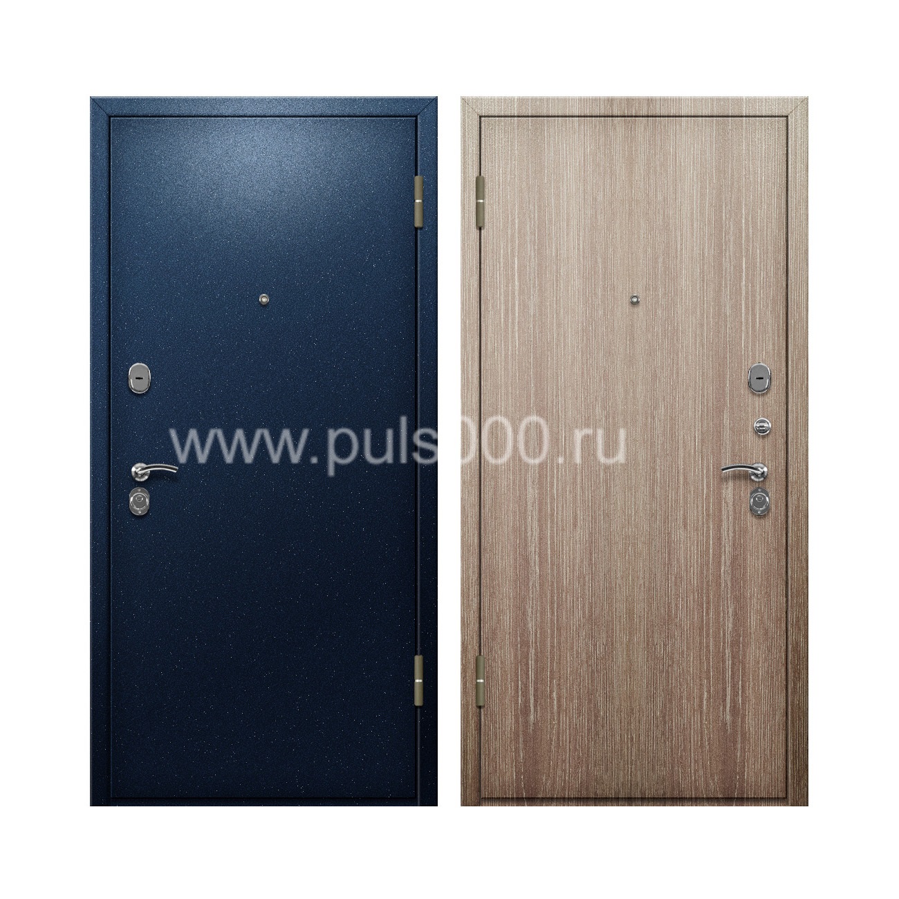 Входная дверь с отделкой порошок+ламинат PR-83