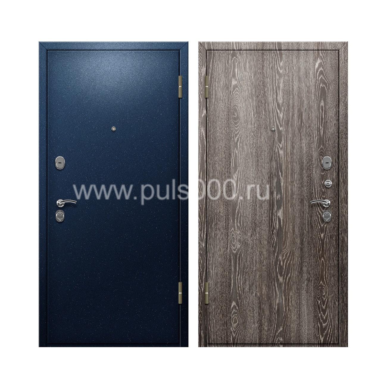 Входная дверь с порошковым окрасом снаружи + ламинат внутри PR-84