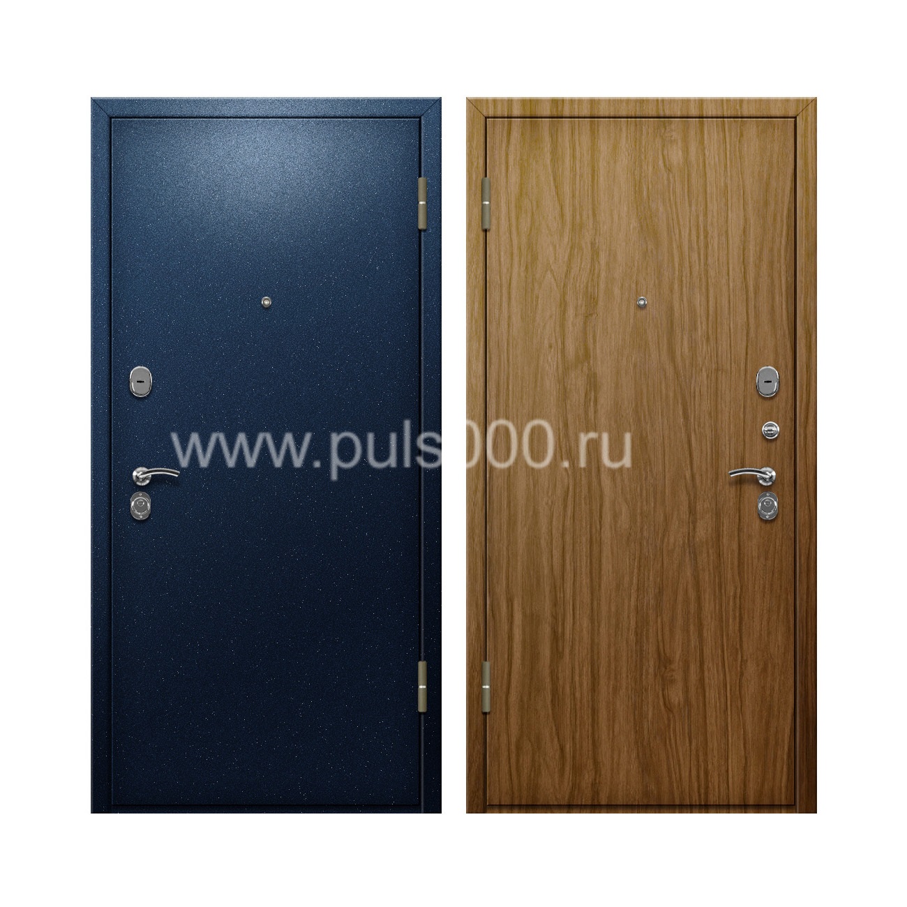 Входная дверь с отделкой порошком и ламинатом PR-85