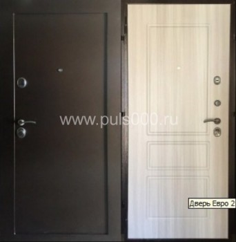 Железная дверь с шумоизоляцией SH-1092 с порошковым напылением и МДФ