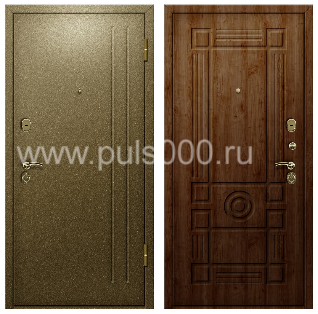 Темная порошковая квартирная дверь с шумоизоляцией PR-958, цена 26 000  руб.