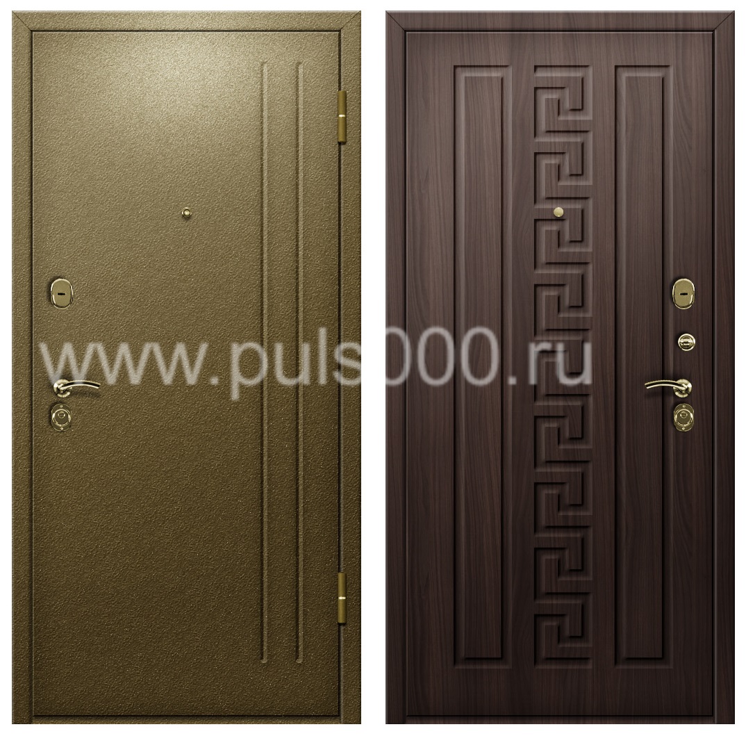 Входная дверь с напылением и шумоизоляцией в квартиру PR-957
