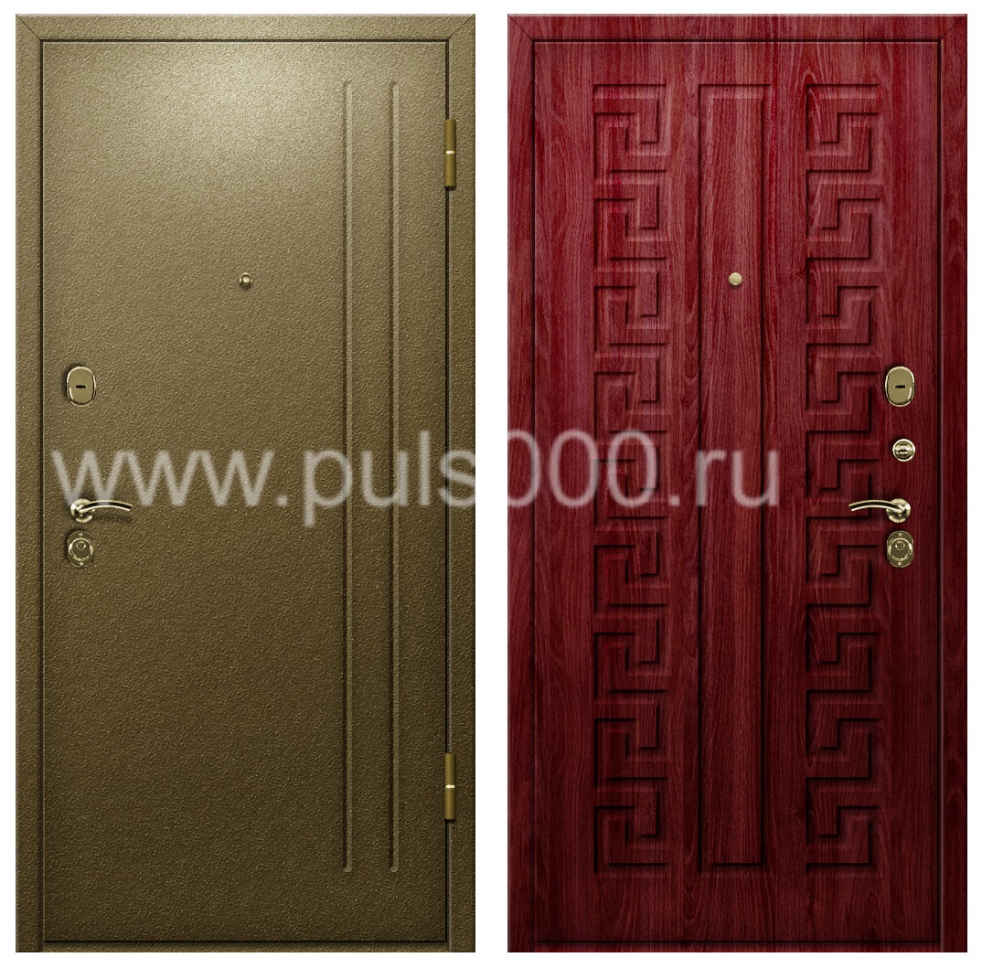 Темная квартирная дверь с шумоизоляцией PR-952, цена 26 000  руб.