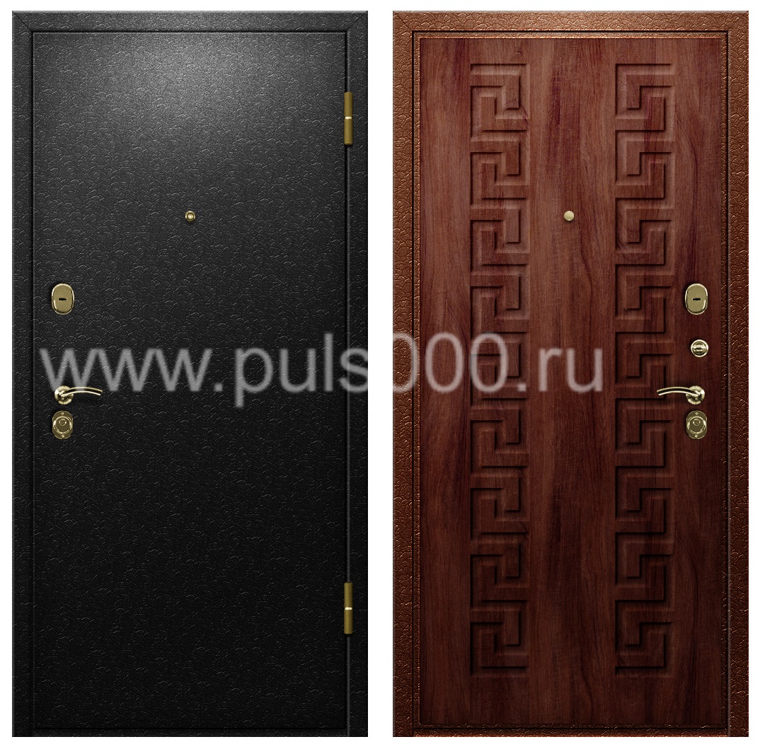 Входная дверь наружная с порошковым напылением в коттедж PR-914, цена 26 000  руб.