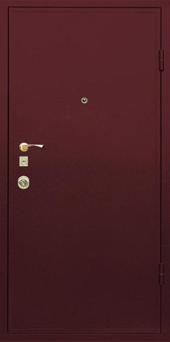 Металлическая дверь эконом класса EK-941 окрас нитроэмалью+винилискожа, цена 14 500  руб.