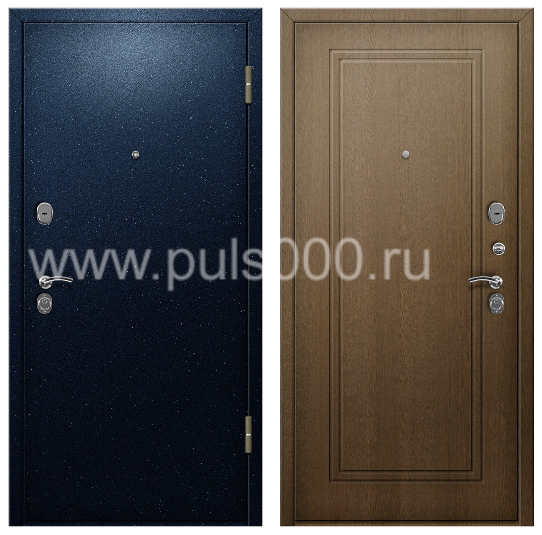 Уличная дверь с отделкой напылением в коттедж PR-891, цена 26 000  руб.