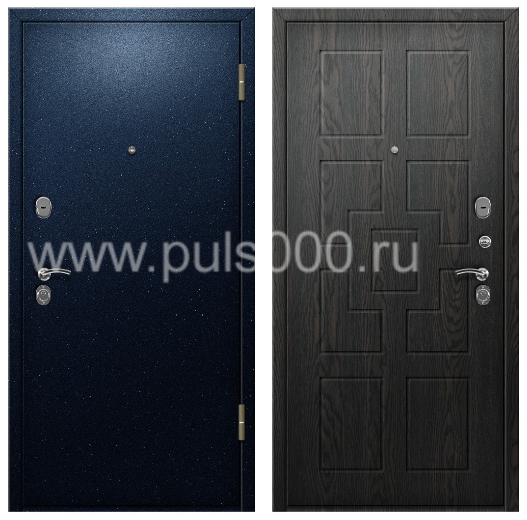 Дверь в квартиру металлическая с порошковым напылением и утеплителем PR-881