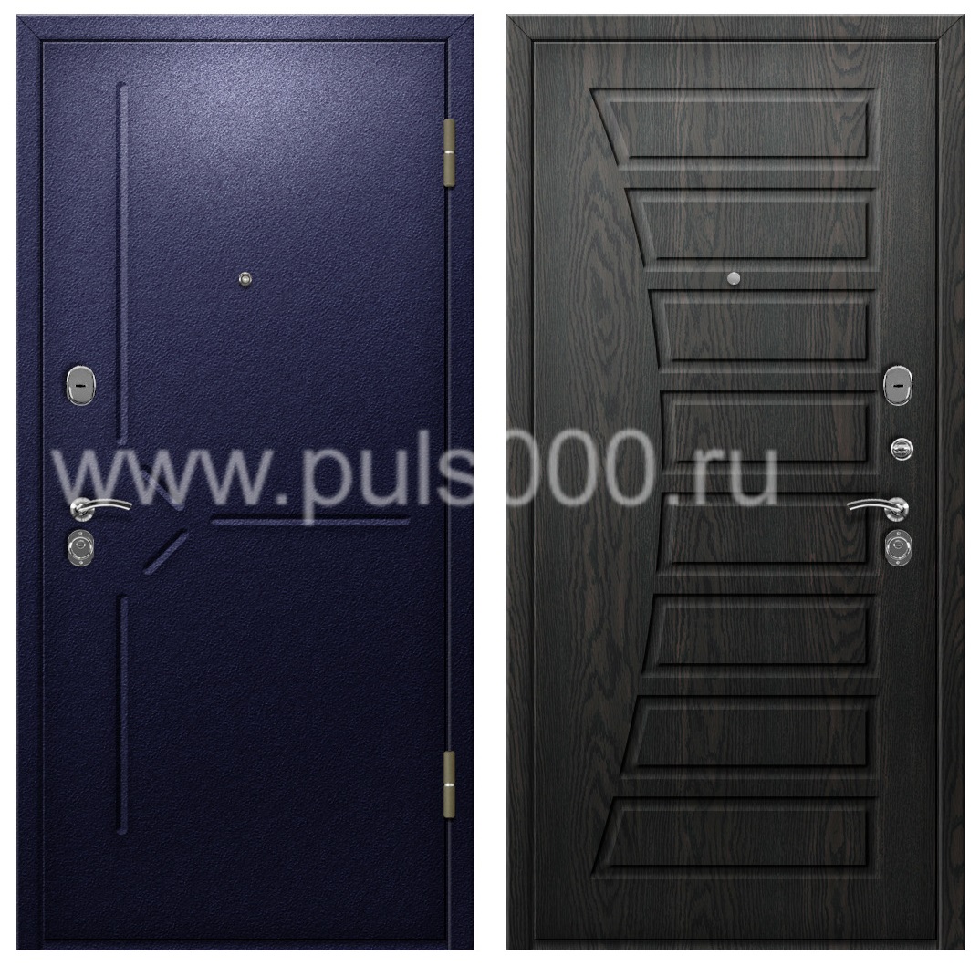 Входная дверь уличная с порошковым напылением и МДФ в коттедж PR-861, цена 25 000  руб.