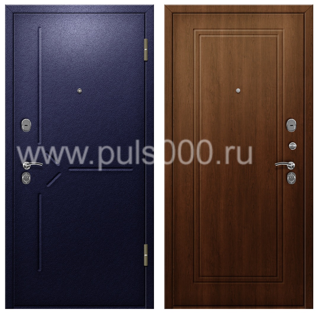Стальная уличная дверь с порошковым напылением в коттедж PR-859, цена 26 000  руб.
