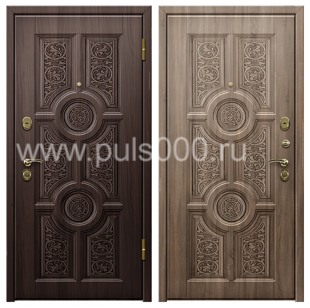 Темная квартирная дверь с шумоизоляцией PR-1022, цена 26 700  руб.