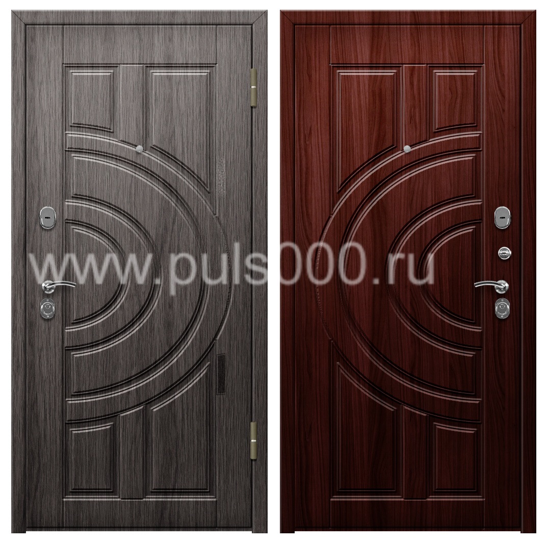 Входная наружная дверь с виноритом в коттедж PR-1013, цена 22 490  руб.