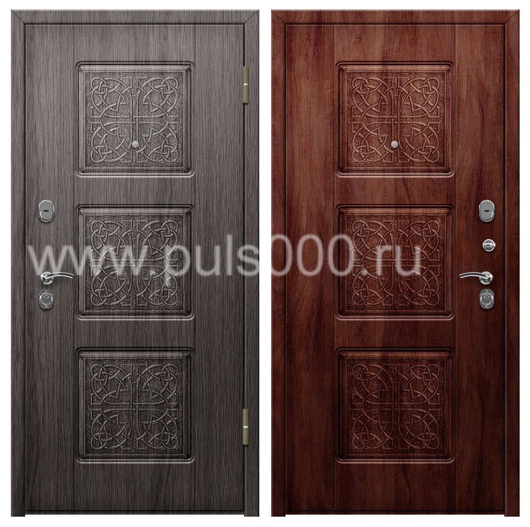 Металлическая наружная дверь в коттедж PR-1010, цена 30 800  руб.