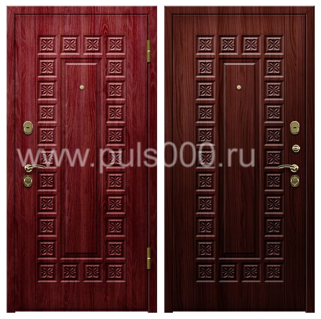 Входная темная утепленная дверь для загородного дома PR-999, цена 32 000  руб.
