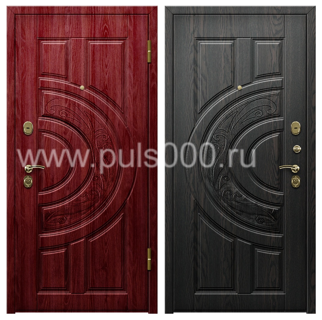 Наружная дверь с виноритом в коттедж PR-987