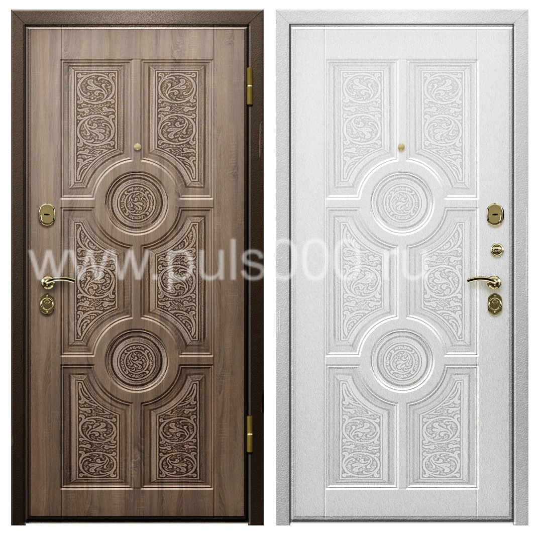Входная дверь наружная с виноритом в коттедж PR-984, цена 31 570  руб.