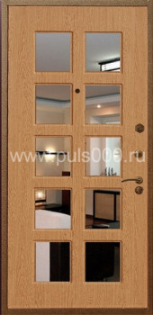 Входная дверь с зеркалом ZER-1235 с МДФ с двух сторон, цена 26 000  руб.